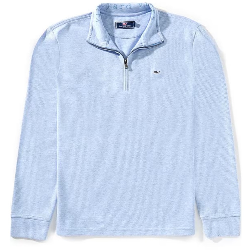 Blue striped Vineyard Vines Quarter Zip Pullover Sweater